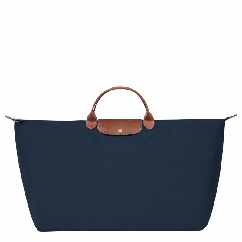 Navy Longchamp Le Pliage Original M Men's Travel Bags